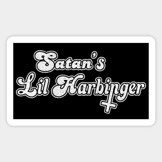 Satan's Lil Harbinger Magnet by Addam's Apples Apparel